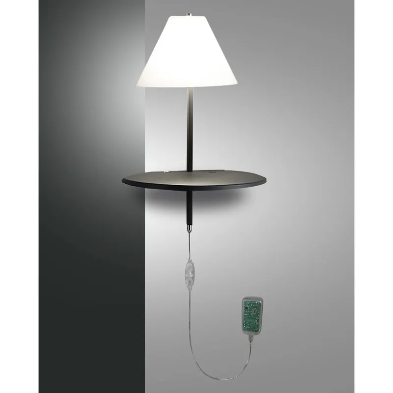 Novità Applique da parete a LED in metallo e vetro per camera da letto - 8W - Lumen 720 - 3000k Luce Calda - IP20