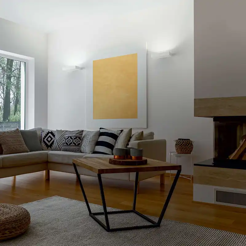Applique da parete a LED con struttura in alluminio dal design moderno - 40W - Lumen 4300 - 3000k Luce Calda - IP20 Economico