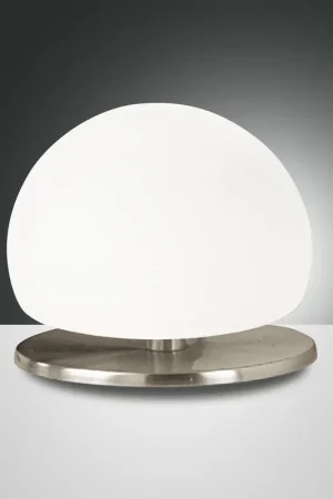 Abatjour con struttura in metallo e paralume in vetro soffiato in stile moderno - 33W - IP20 Prezzo Conveniente