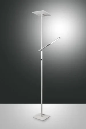 Affare Piantana moderna da salotto con 2 luci a led con struttura in alluminio - 40W - Lumen 3000+500 - 3000k Luce Calda - IP20