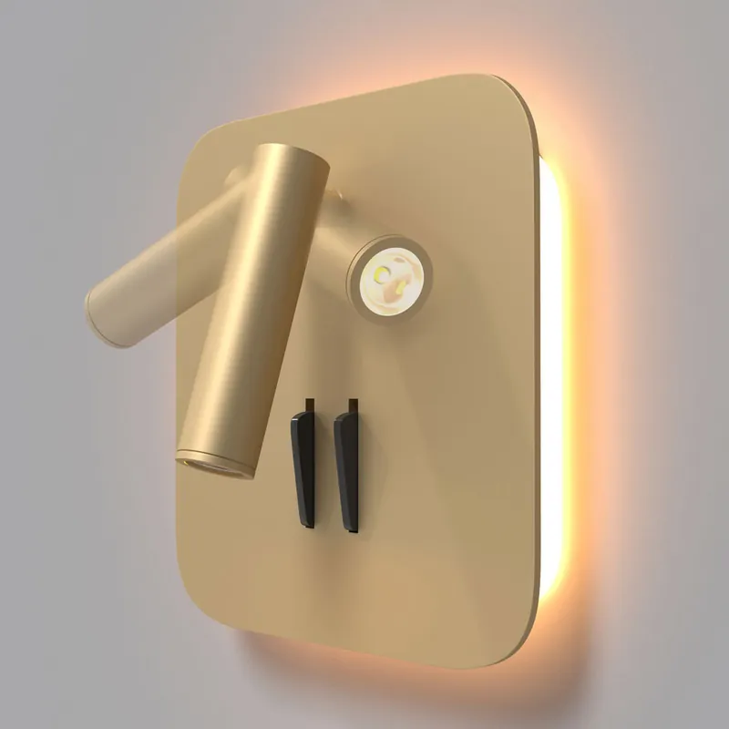 Applique da parete a LED in alluminio dal design moderno - 6W - Lumen 540 - 3000k Luce Calda - IP20 Promozione