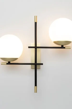 Applique a parete con diffusori a boccia dal design moderno - 40W - IP20 Reso Gratuito