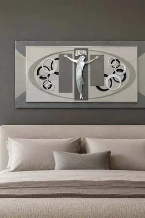 Solo Oggi Quadro per camera da letto con crocifisso in stile moderno 120x60