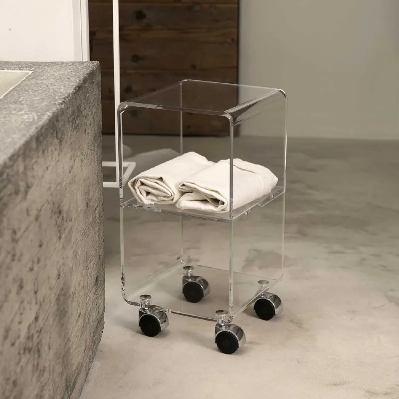 Bestseller Carrello in plexiglass in stile moderno per bagno "Multy Xs"