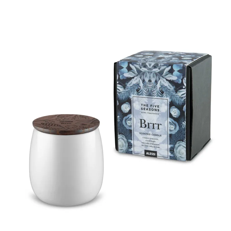 Ultime Pezzi Candela profumata con cera a base vegetale 250gr fragranza "Brrr"