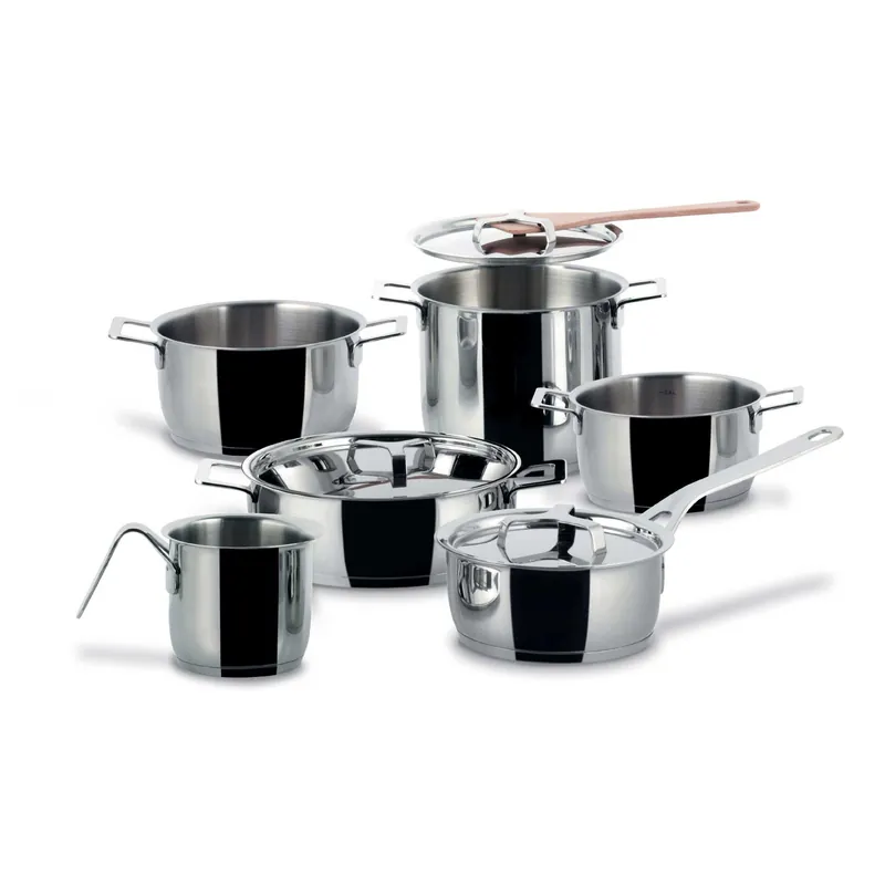 Ultima Occasione Set di 9 pezzi Pentole da cucina in acciaio inox