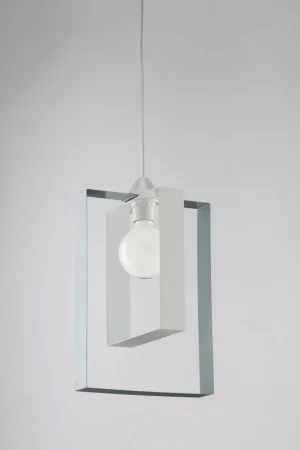 Saldi Lampada a sospensione singola struttura in metallo dalle linee moderne - 60W - IP20