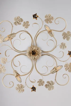 Sconto Lampada da soffitto piccola con struttura in metallo dalle linee classiche - 40W - IP20