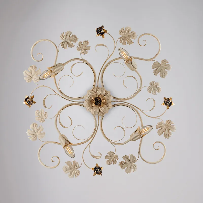 Sconto Lampada da soffitto piccola con struttura in metallo dalle linee classiche - 40W - IP20