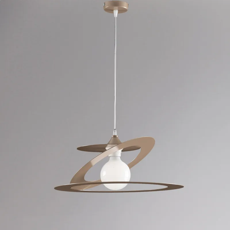 Lampada a sospensione singola dalle linee moderne con struttura in metallo - 60W - IP20 Novità