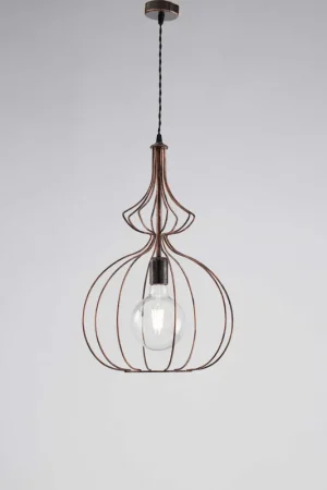 Promo Stagionale Lampada a sospensione con struttura in metallo dalle linee moderne - 60W - IP20