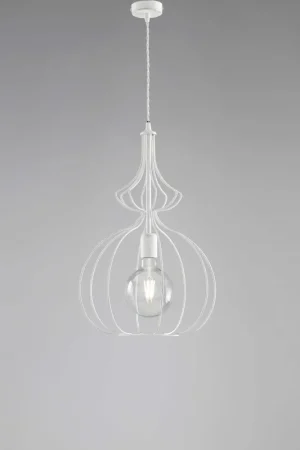 Lampada a sospensione con struttura in metallo dalle linee moderne - 60W - IP20 Novità
