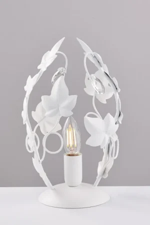 Abatjour lampada da comodino con struttura in metallo dalle linee classiche - 40W - IP20 Ultime Pezzi