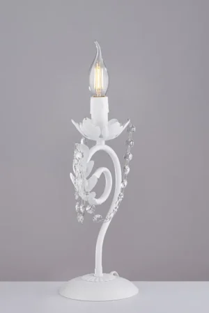 A Buon Prezzo Lampada da tavolo in metallo con strass dalle linee classiche - 40W - IP20
