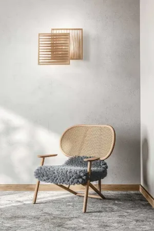 Applique da parete a led con diffusore in legno dallo stile moderno - 18W - Lumen 1980 - 3000k Luce Calda - IP20 Compra Oggi Stesso