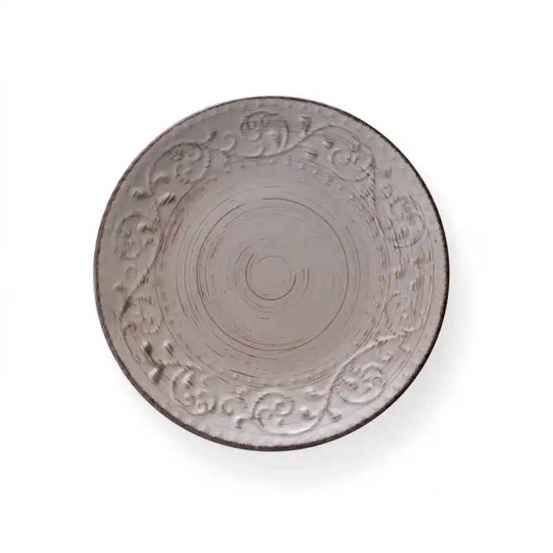 Set 6 pezzi piatti piani in ceramica dalle linee rustiche Occasione Imperdibile