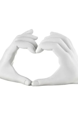 Bomboniera per matrimonio - Scultura in marmorino con mani con cuore Prezzo Conveniente