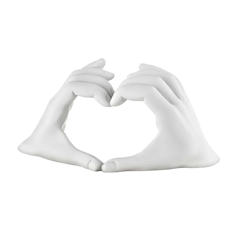 Bomboniera per matrimonio - Scultura in marmorino con mani con cuore Prezzo Conveniente