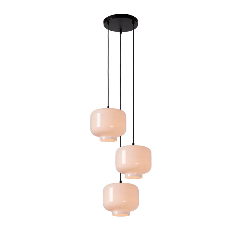 Compra Oggi Stesso Lampada a sospensione con 3 diffusori in vetro dal design moderno ed elegante - 40W - IP20