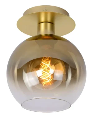 A Buon Prezzo Plafoniera moderna con struttura in metallo e diffusore in vetro a boccia - 60W - 20