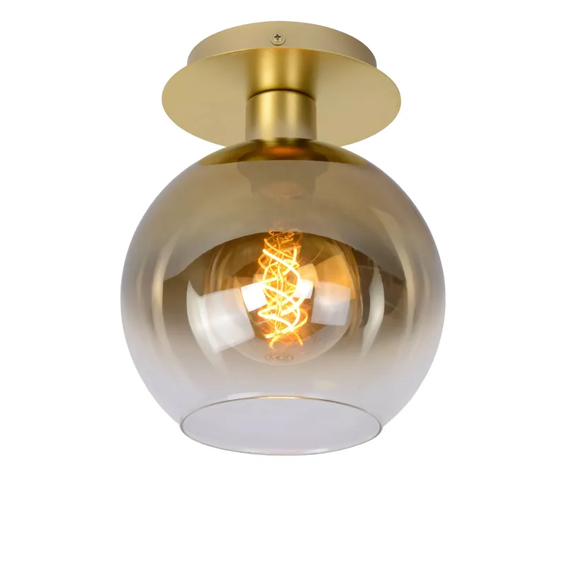 A Buon Prezzo Plafoniera moderna con struttura in metallo e diffusore in vetro a boccia - 60W - 20