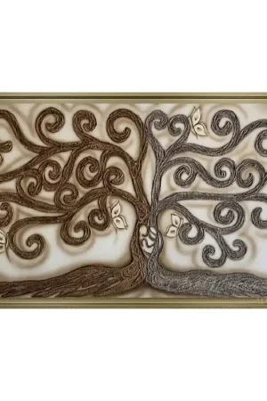 Di Tendenza Quadro dipinto a mano su tela "Albero Della Vita" 130x70
