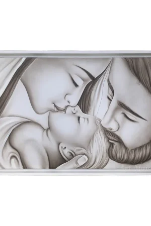 Ultimissimo Modello Quadro capezzale per testata letto "Bacio con Velo" 110x65
