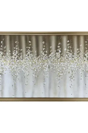 A Buon Prezzo Quadro astratto moderno dipinto a mano su tela "Comete" 130x70