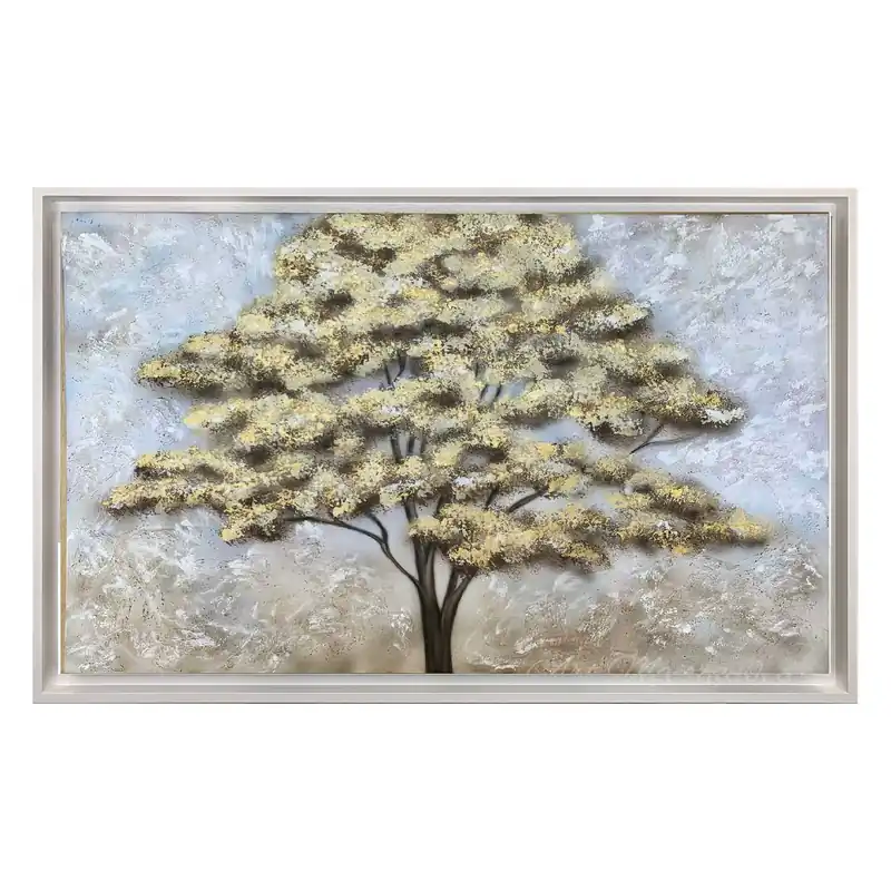 Reso Gratuito Quadro moderno dipinto a mano su tela in cotone "Candoro" 120x80