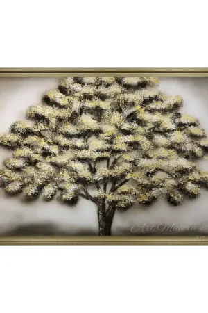 Quadro moderno dipinto a mano su tela in cotone "Candoro Bianco" 120x80 Soddisfatti O Rimborsati