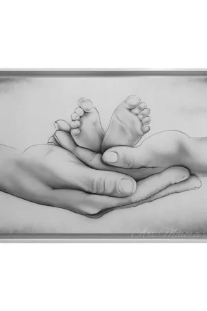 Bestseller Quadro moderno dipinto a mano per camera da letto "Different Family" 110x65