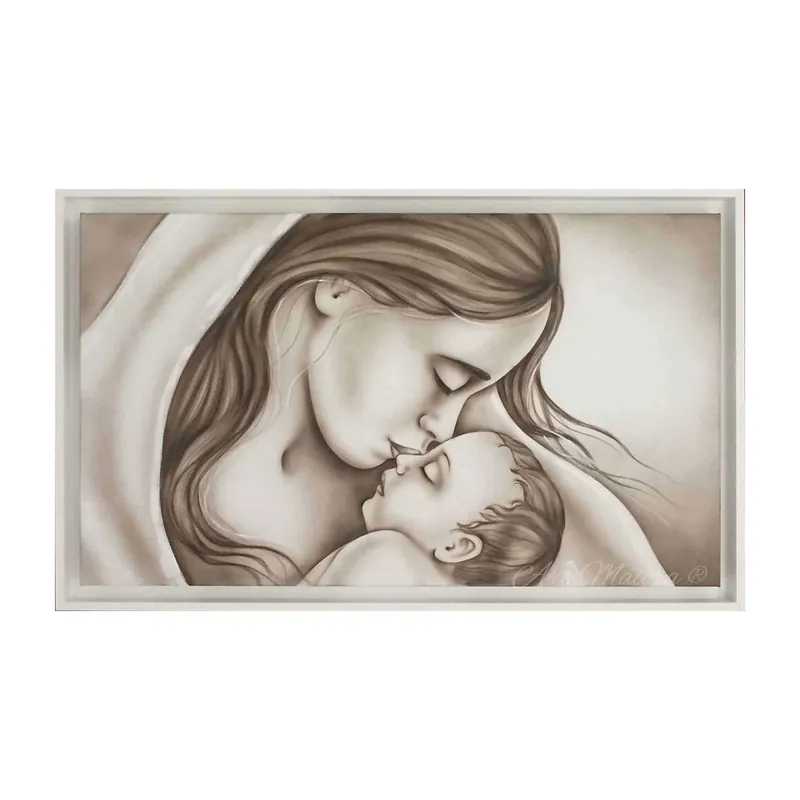 Capezzale moderno dipinto a mano su tela "Dolcezza" 110x65 Spedizione Espresso