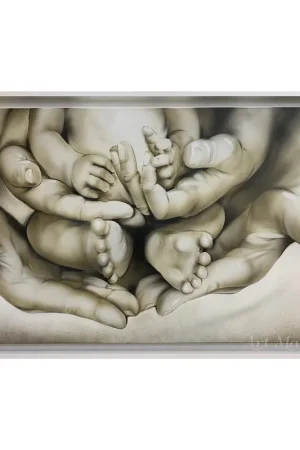 Capezzale moderno dipinto a mano su tela "Infinito" 110x65 Occasione