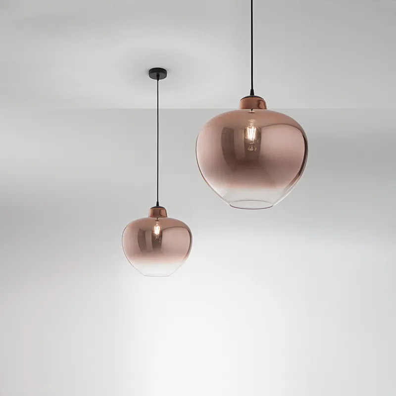 Offerta Limitata Lampada a sospensione moderno con diffusore in vetro a boccia - 60W - IP20