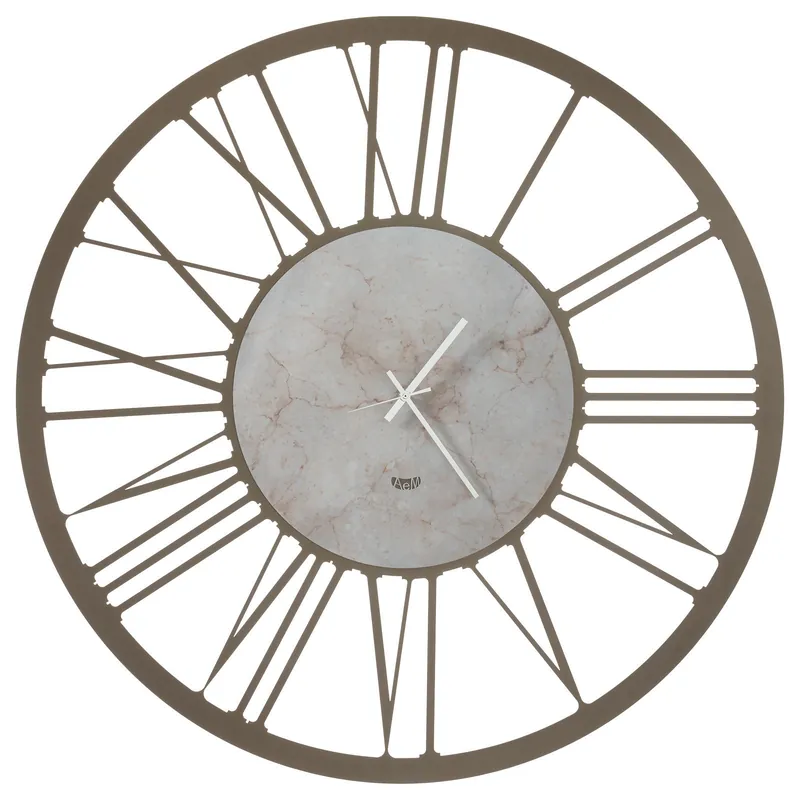Direttamente Dal Produttore Orologio da parete grande in metallo rotondo con numeri romani design moderno
