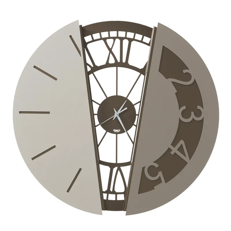 Orologio da muro rotondo in metallo dal design moderno ed elegante Popolare