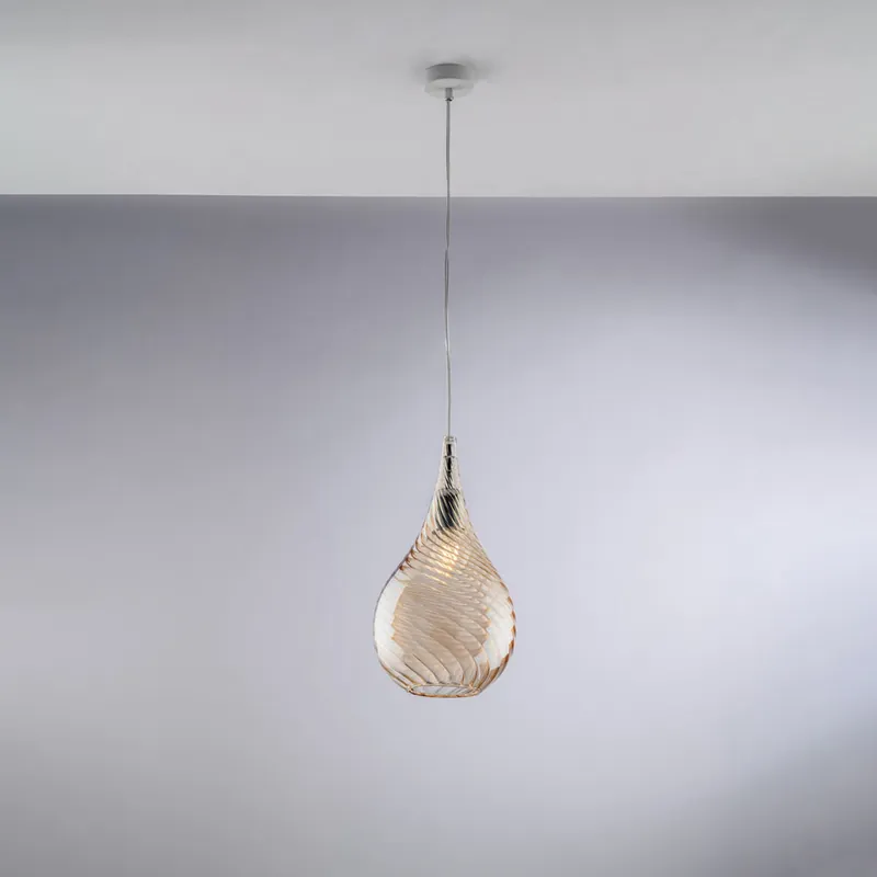 Ordina Subito Lampada a sospensione con singolo diffusore in vetro dal design moderno - 55W - IP20