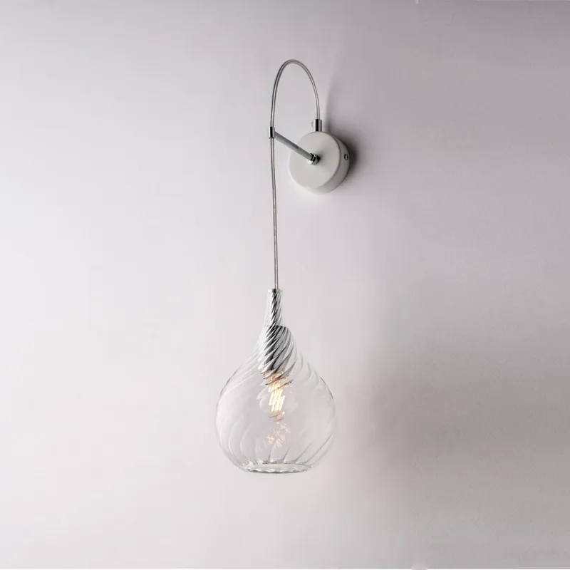 Lampada da parete con singolo diffusore in vetro dal design moderno ed elegante - 42W - IP20 Offerta Del Giorno