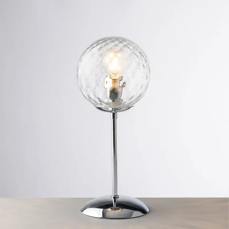 Promozione Esclusiva Abatjour in metallo con un diffusore in vetro dal design moderno ed elegante - 42W - IP20
