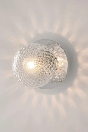 Applique da parete in metallo con diffusore in vetro dal design moderno - 42W - IP20 Soddisfatti O Rimborsati