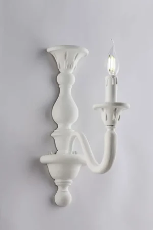 Applique da parete classica con struttura in legno con braccio singolo - 42W - IP20 Vendita Finale