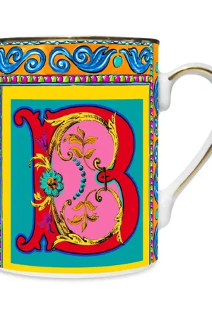 Mug in porcellana dal design classico "lettera B" Scelto Dai Clienti