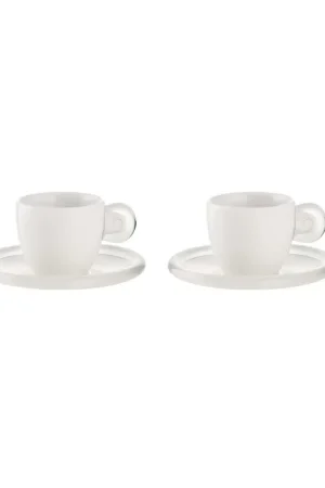 Promozione Tazzine da caffè con piattini Set 2pz