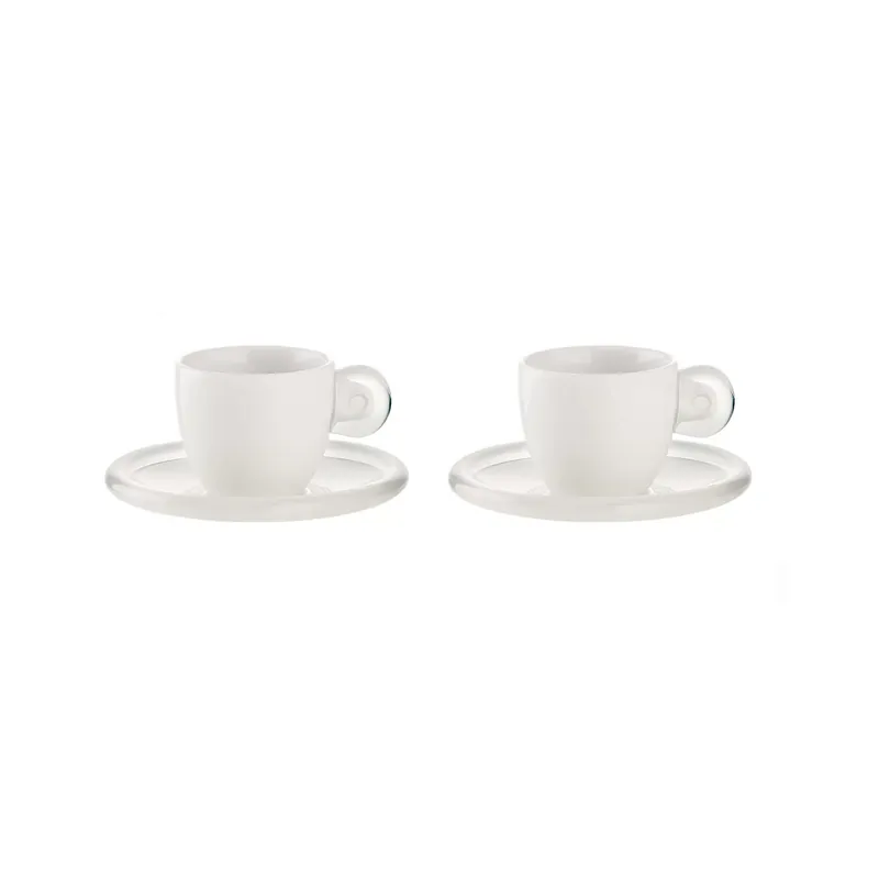 Promozione Tazzine da caffè con piattini Set 2pz