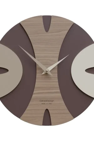 A Buon Prezzo Orologio da parete rotondo in legno dal design moderno ed elegante