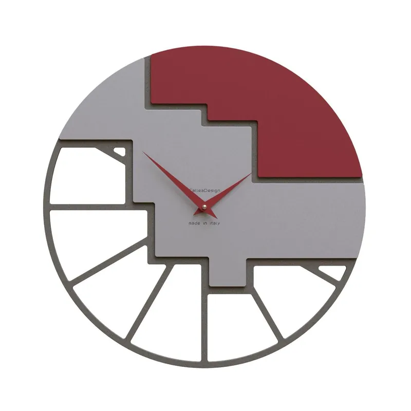 Orologio da parete rotondo in legno dal design moderno ed elegante Pagamento Sicuro