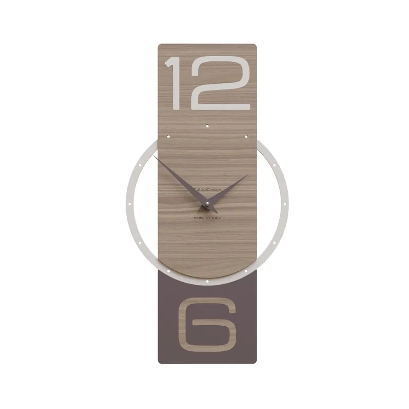 Orologio da parete verticale in legno dal design moderno ed elegante Popolare