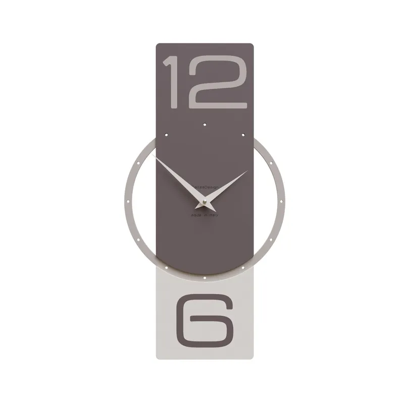 Orologio da parete verticale in legno dal design moderno ed elegante Non Perdere
