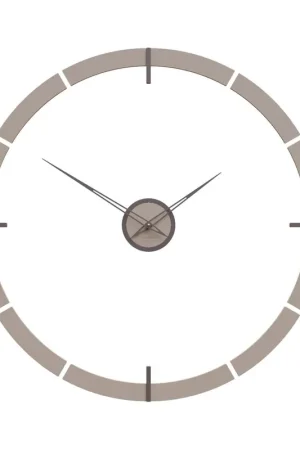 Offerta Lampo Orologio da parete rotondo in legno dal design moderno e minimalista