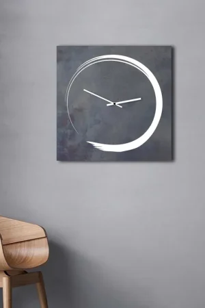 Orologio da parete in metallo quadrato dal design moderno ed elegante Spedito Oggi